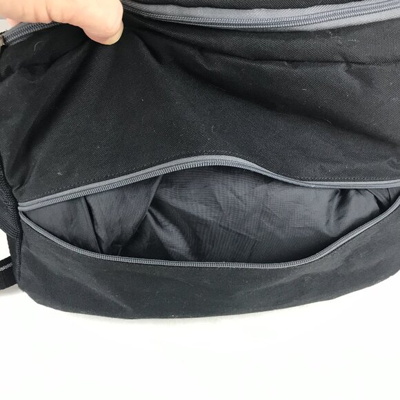 Mizuno Lightning 2 Backpack Daypack Black White Volleyball Sport Bag 14x19x10 - Picture 7 of 13